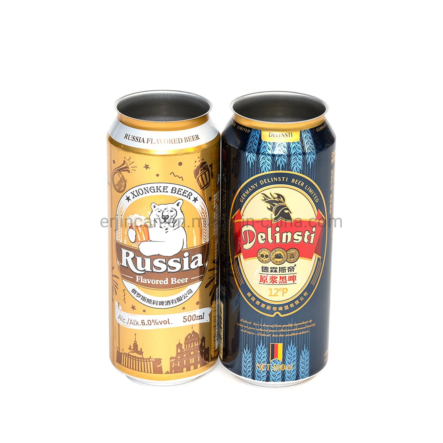 Customized Printed Aluminum Beverage Cans 500ml for Beer Carbonated Juice Energy Drink Packaging