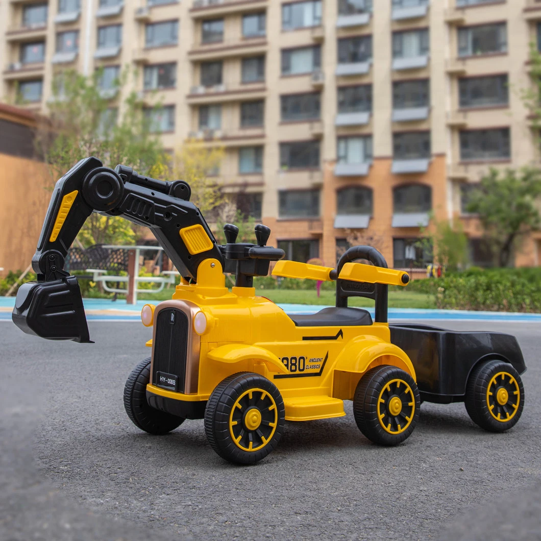 2022 High quality/High cost performance  Plastic Kids Excavator Toys Mini Baby Children Ride on Car Excavator Trucks Baby Gift Kids Manual Digging Arm Car Excavator