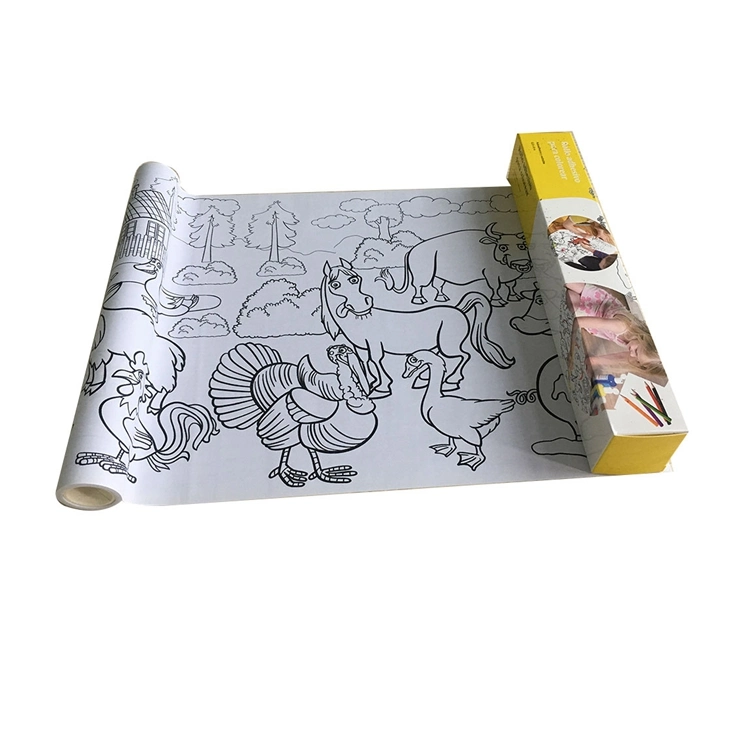 210*4m Long Drawing Paper Roll for Kids Drawing Paper Roll