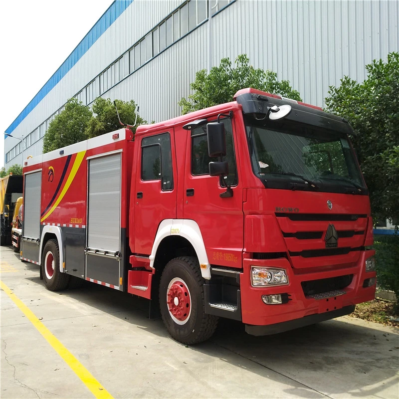 10 Tons to 12 Tons Sinotruck HOWO Fire Extinguisher Foam Tank Dry Powder Tank Water Tank Fire Fighting Truck