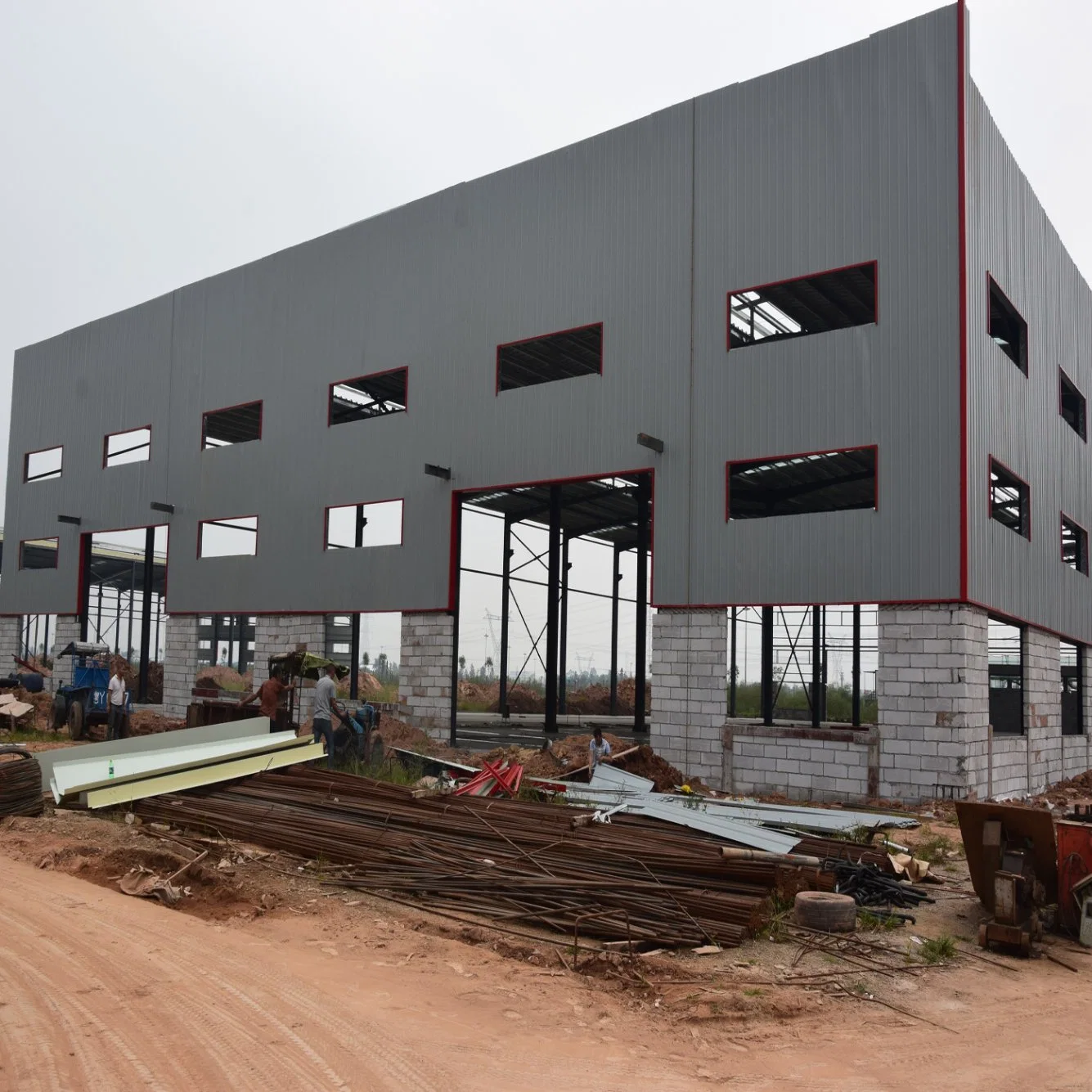 Diseño profesional estructura de acero ligero de bajo costo edificio de taller para Instalación rápida