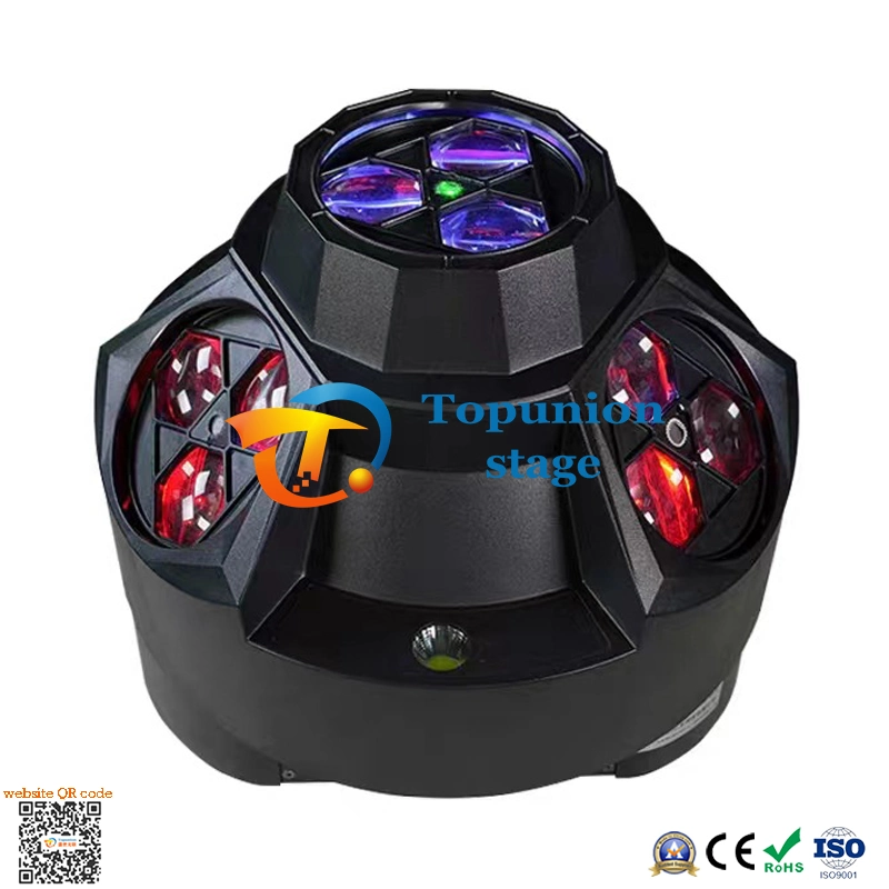 12pcs Full Color Multifunktions-LED-Laser-Dekoration Ausrüstung Moving Head Bühnenbeleuchtung