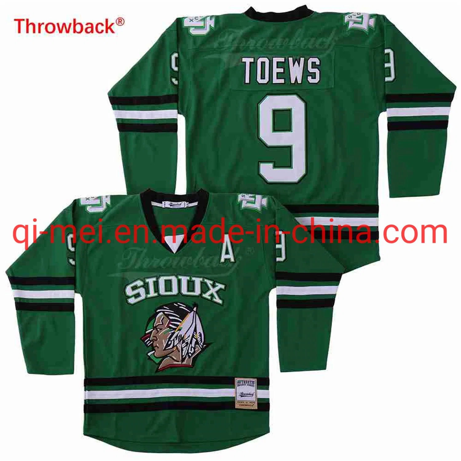 Customize Sioux 7 Tj Oshie 11 Zach Parise 9 Jonathan Toews Blank North Dakota Fighting N-Hl Ice Hockey Jerseys