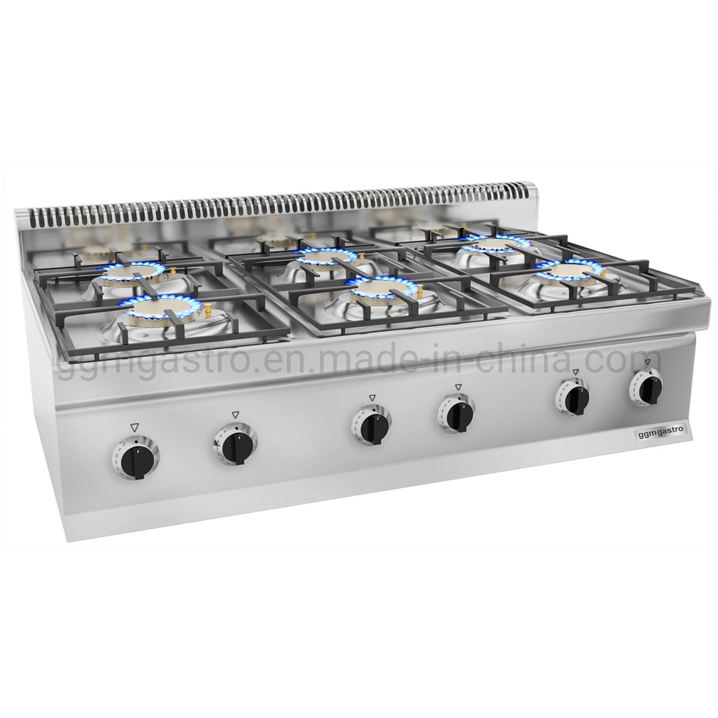 OEM Kitchen Gas Stove 6X Burners with Pilot Flame