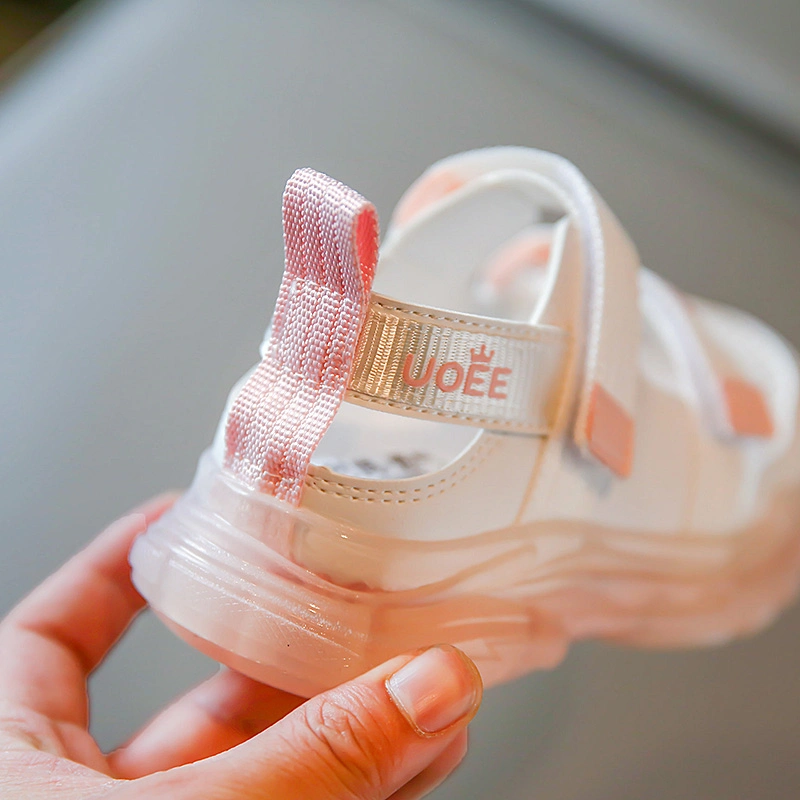 Girl Summer Anti-Slip Sandals Infant Baby Prewalker Walking Toddler Shoes Ex-23s5093