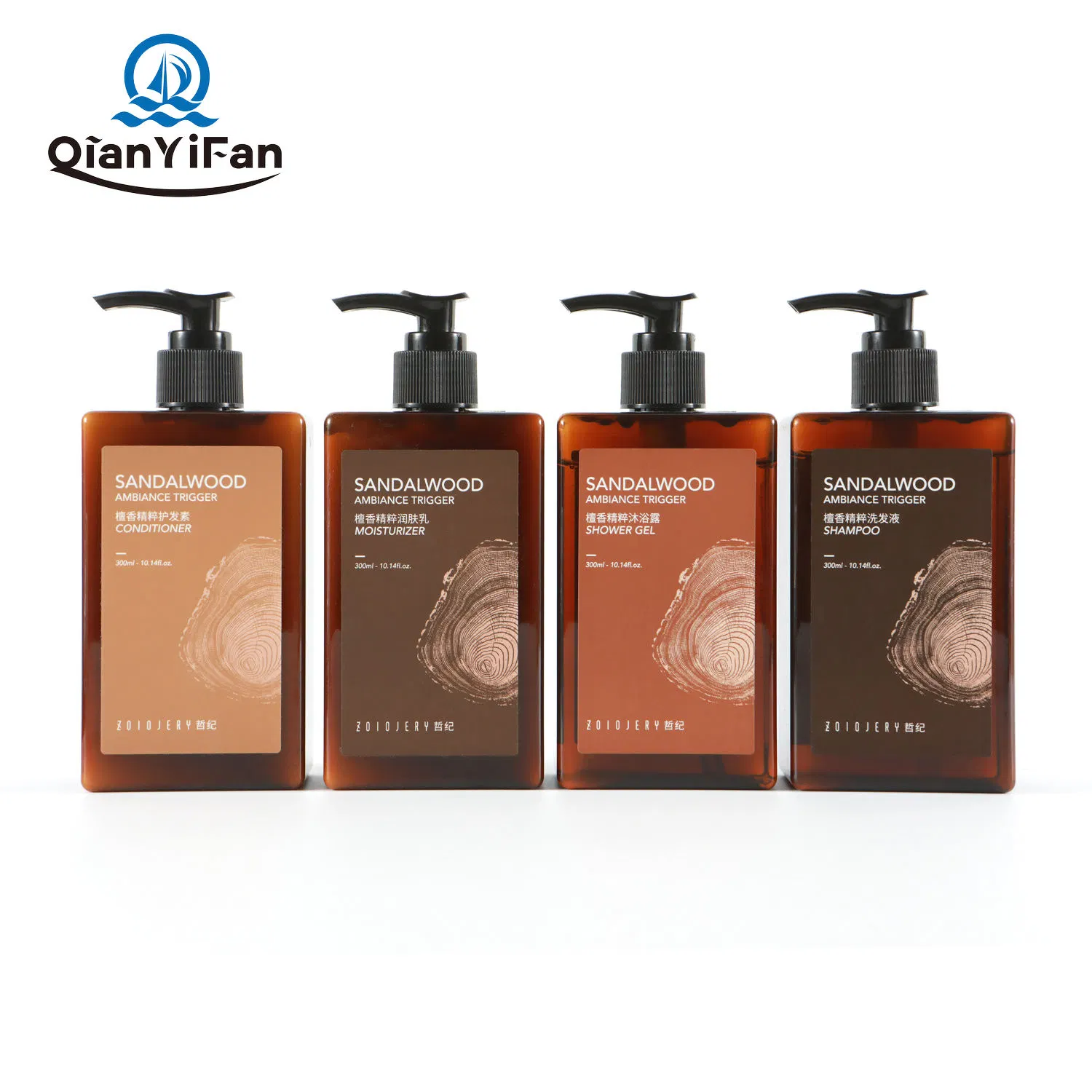 Sandlewood Flavour Bathroom Amenity Sets Bottle Shampoo Hotel, Luxury Hotel Amenities