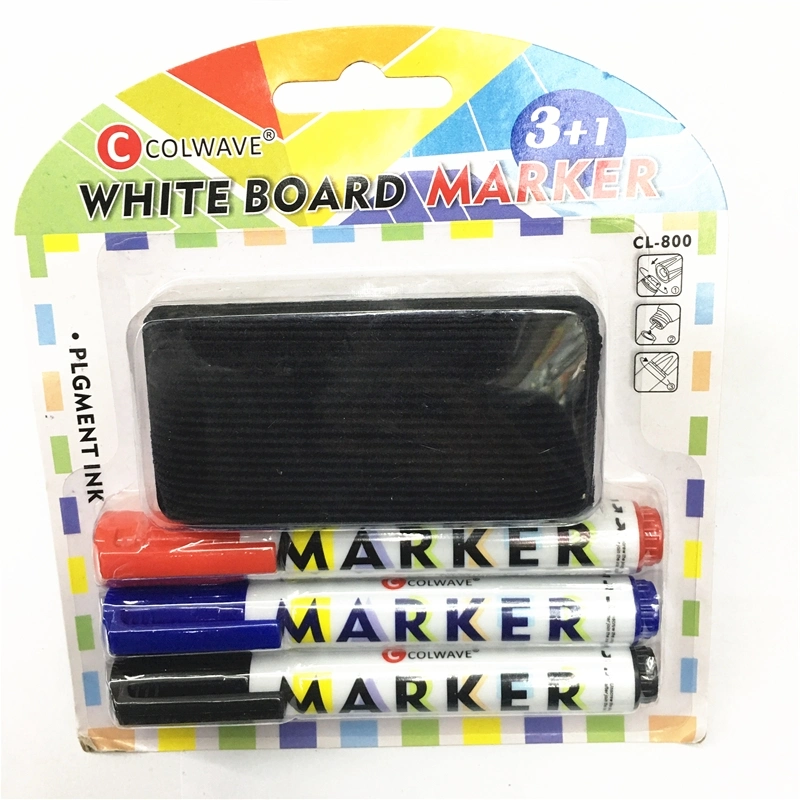 3PK Whiteboard Marker Pen Dry Erase Pen mit Pinsel Promotional Geschenk