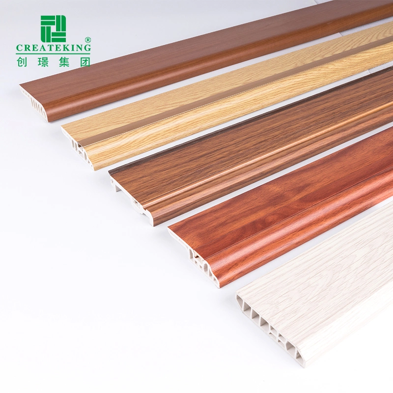 Foshan Factory Home Construction Decoration Material PVC Skirting Board