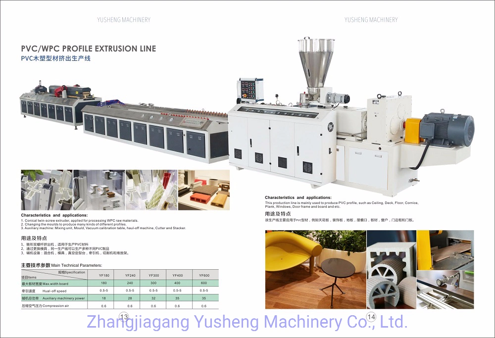 Automatic Plastic Extrusion Line/PVC Profile Production Line/PVC Pipe Making Machine