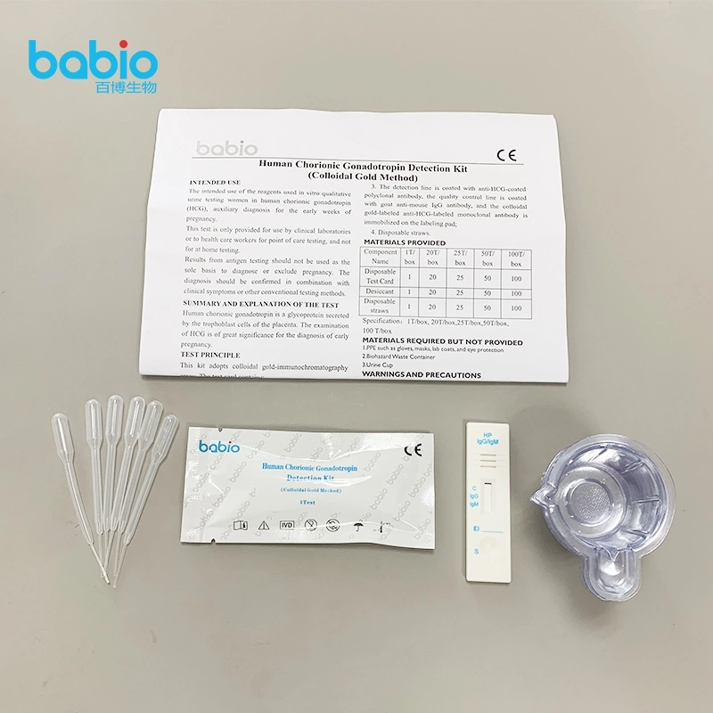 High quality/High cost performance HCG Pregnancy Test Cassette Kit Rapid Test