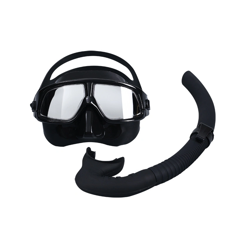 New Diving Goggle Snorkel Set HD PC Diving Mask Adult Swimming Snorkeling Two Piece Set