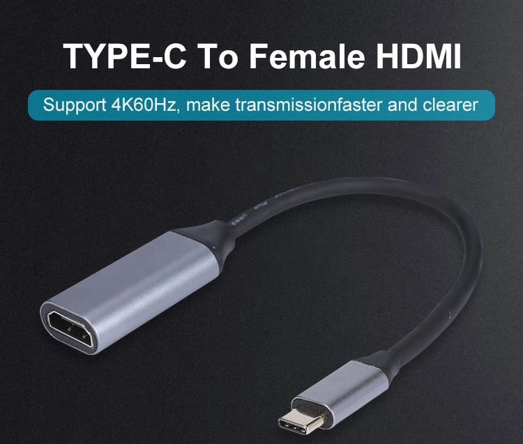 High Quality USB-C to HDMI Adapter Converter Support 4K 60Hz