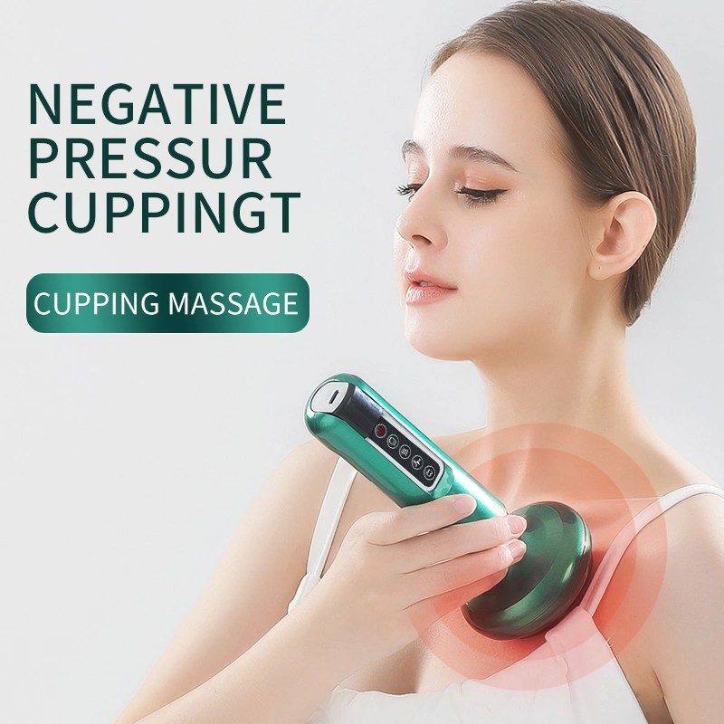 6 Gears Rechargeable LED Intelligent Air Breathing Cupping Massage