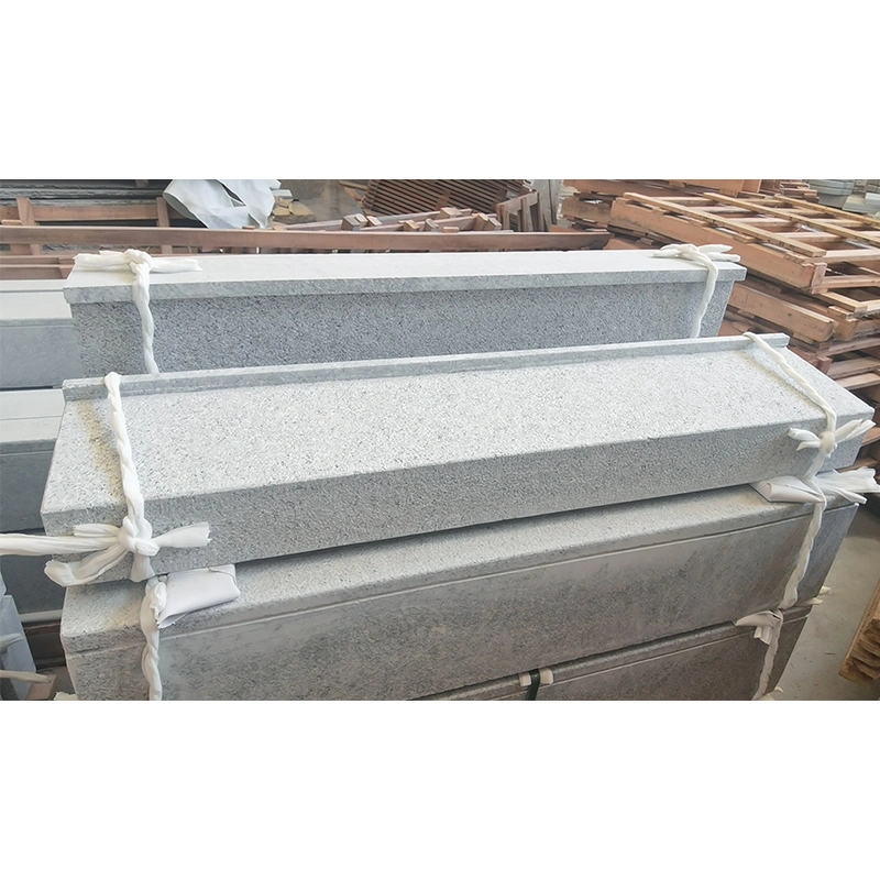 Bushhammered G603 Light Grey/White Pearl Granite for Window Cills and Pier Caps/Wall Covering/Coping Outdoor Garden Decoration