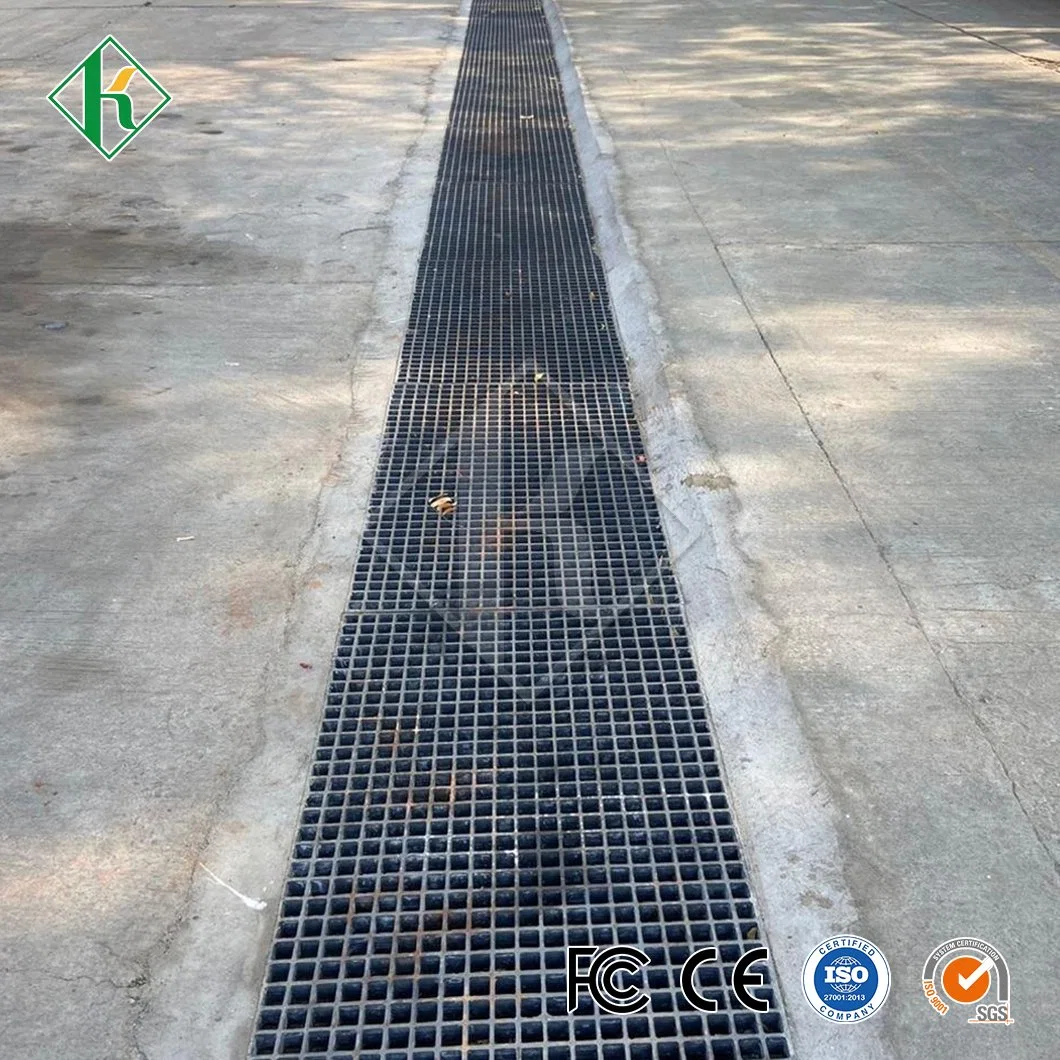 Kaiheng Galvanized Steel Grating Manufacturers Rectangular Trench Cover China Drain Steel Grating