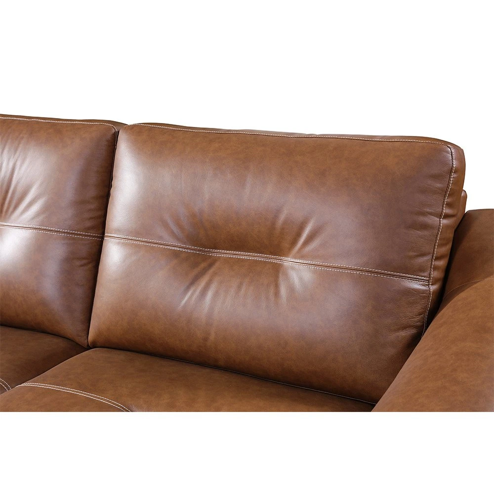 Modern Home Living Room Furniture Wooden Sectional Leather Sofa for Hotel