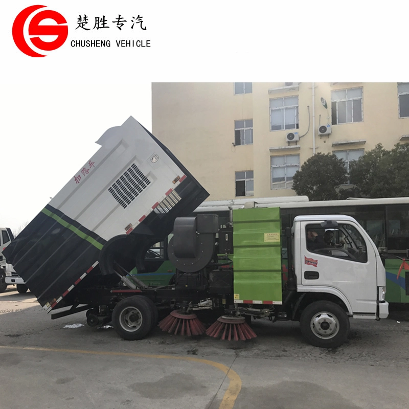 China 4X2 Small Vacuum Street Sweeper Truck Road Sweeping