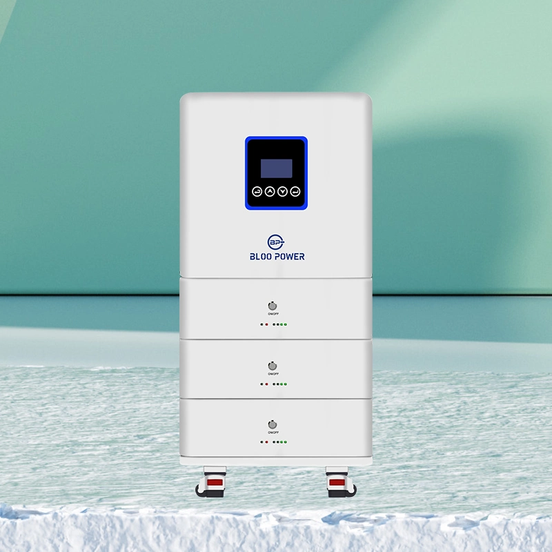 Bloopower 10kw 10kwh 20Ah 400 Ah 48 volt pour la maison de l'éclairage résidentiel Solutions Utiliser UPS appareil l'énergie solaire à haute densité avec système de convertisseur