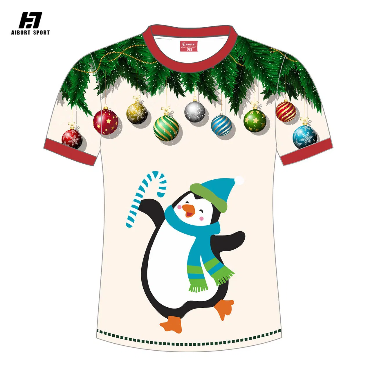 Aibort Wholesale/Supplier Custom Christmas T-Shirts Children and Santa Claus T-Shirts 3D Printed Anime Christmas Eve T-Shirts