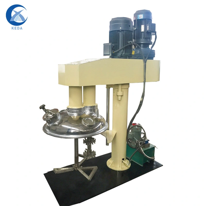 El doble de alta velocidad del eje de dispersantes Máquina para material de alta viscosidad