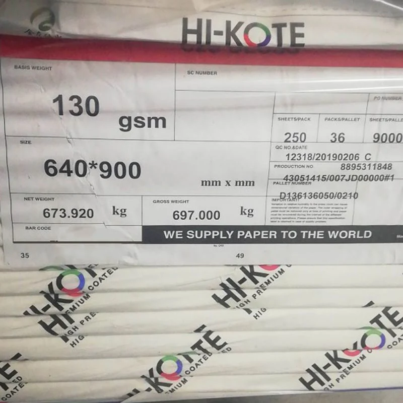 80g to 300g Nevia Hikote Xplore Chenming Sunpaper Mill C2s Glossy and Matt Art Paper