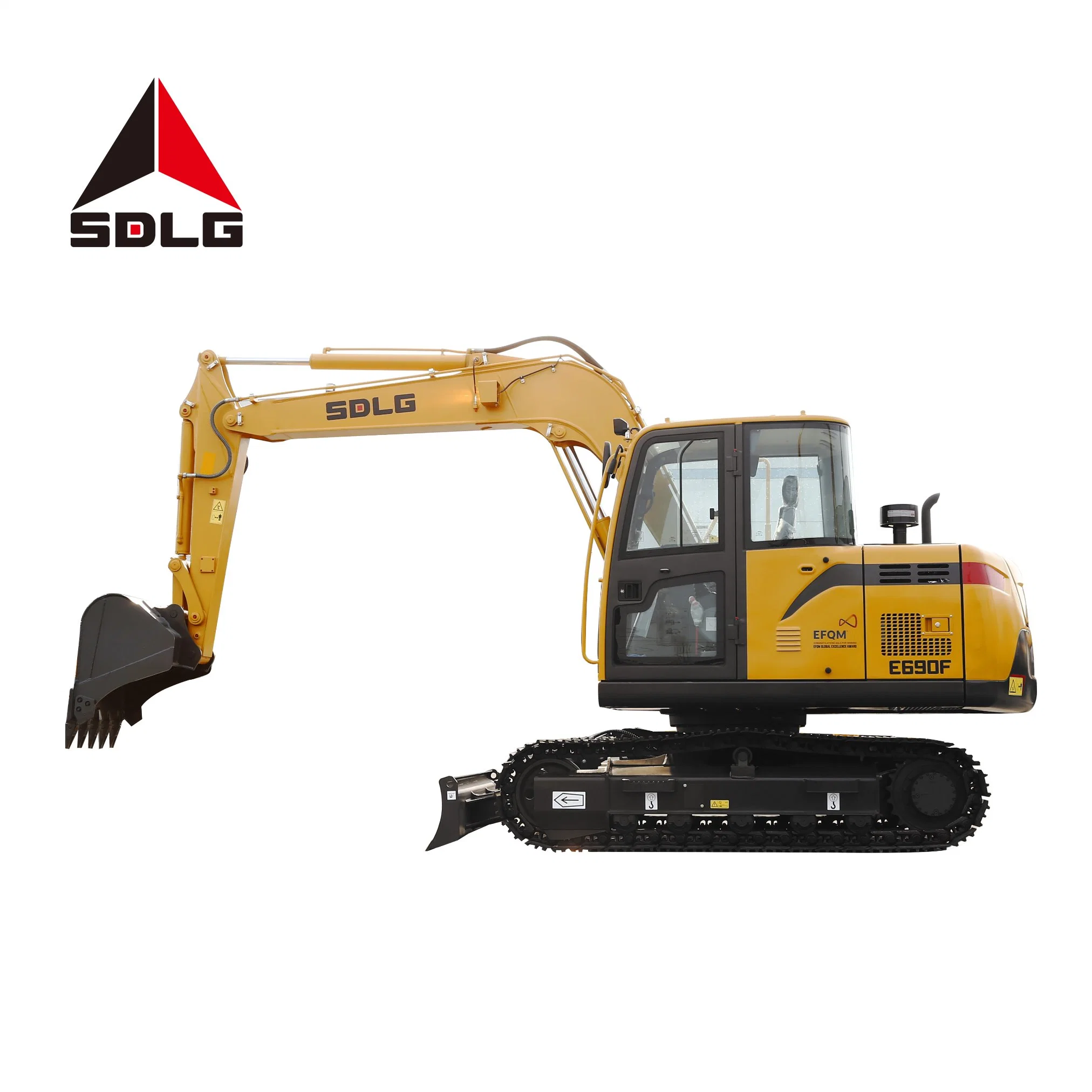 Sdlg E690f 9t Compact Energy Saving Hydraulic Crawler Excavator with 0.32m3 Bucket for Mines and Construction Site