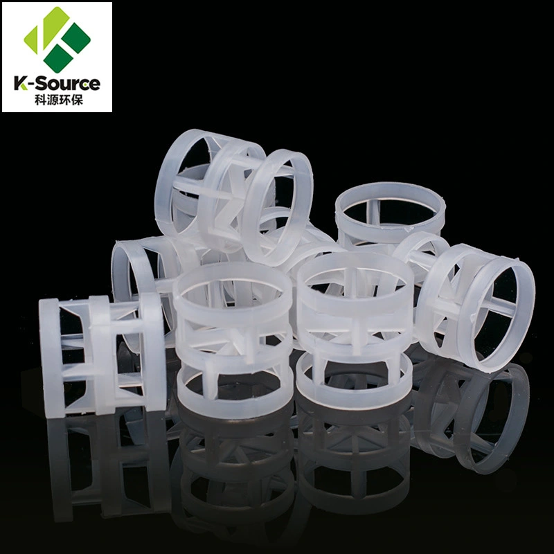 25mm PP PE PVC CPVC PTFE PVDF anillo Pall Precio Para tratamiento de agua de torre Scrubber