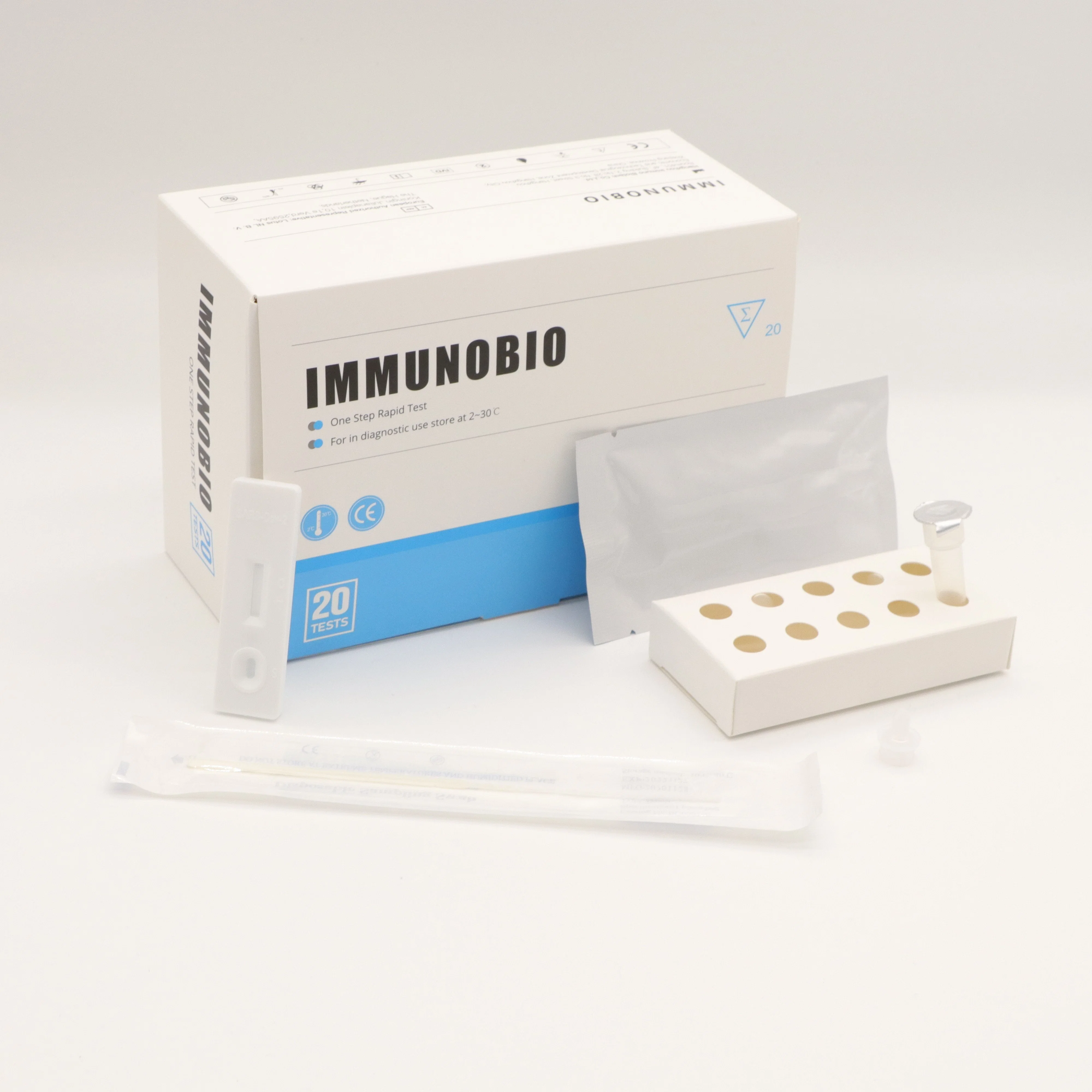 Pei/Bfarm Immunobio Antigen Nasal Swab Test Kit CE