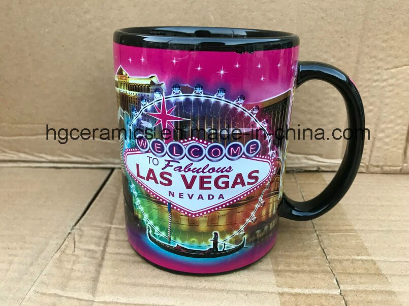 23oz Ceramic Mug, Las Vegas Ceramic Mug, Cotta Souvenir, Tourism Craft, 23oz Embossed Mug