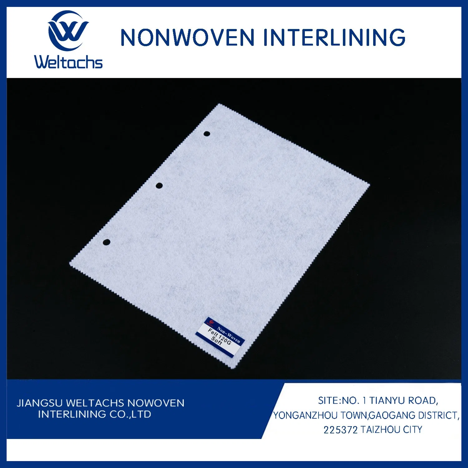 A interlinha Nonwoven Fabric cubra a interlinha elos fusíveis 100% de poliéster