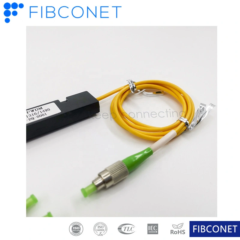 Wellenlängen Division Multiplexing Fiber Optical Filter ABS Splitter 3 Ports Fwdm FC 1310 1490 1550nm Fwdm WDM