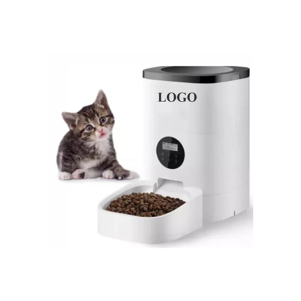 Custom Logo Automatic Pet Feeder Camera Tuya Cat Feeders 4L Food Timer Feeding Smart WiFi Pet Feeder for Cat Dog