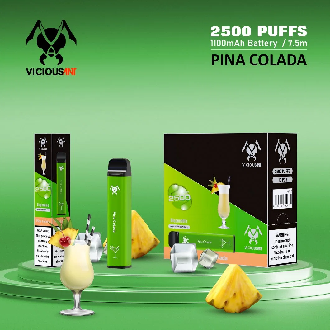 2022 Factory Wholesale E Cig Smoke Shop Vaper Elux Plus 2500 Puff Price Smoking Disposable Vape