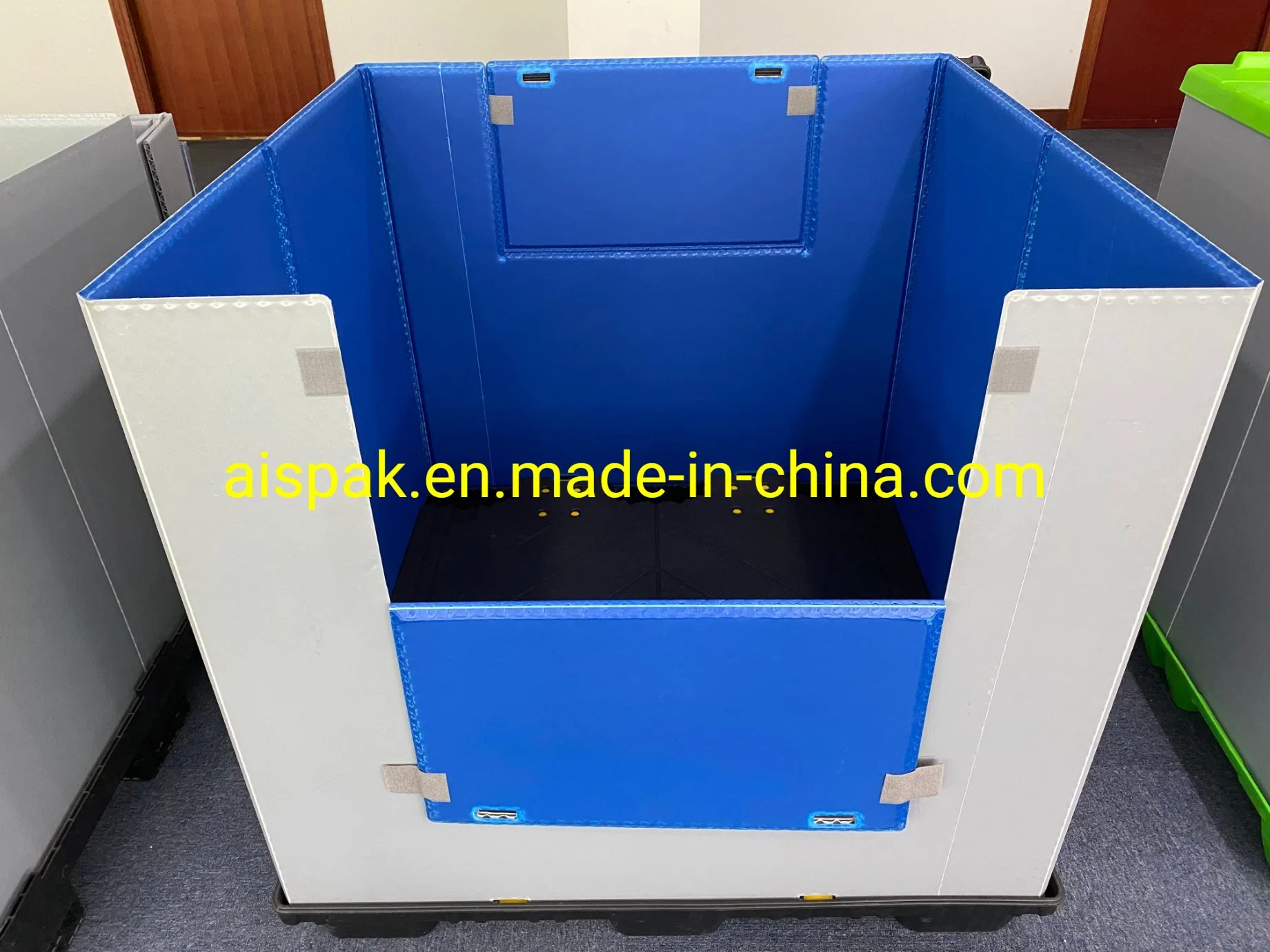 Folded PP HDPE Plastic Pallet Bins