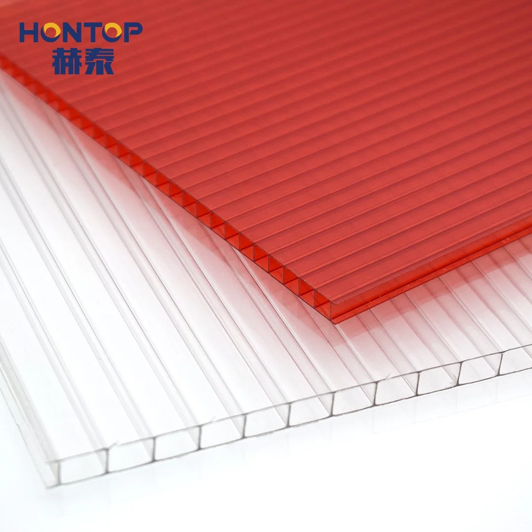 6mm 8mm 10mm 12mm Twin Wall Green House Roofing Polycarbonate Hoja