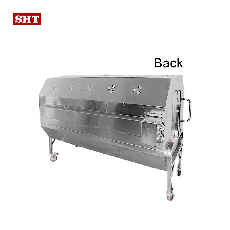 Pig Lamb Spit Rotisserie Barbecue Pictures Mini Camping Outdoor Kitchen Charcoal BBQ Grill