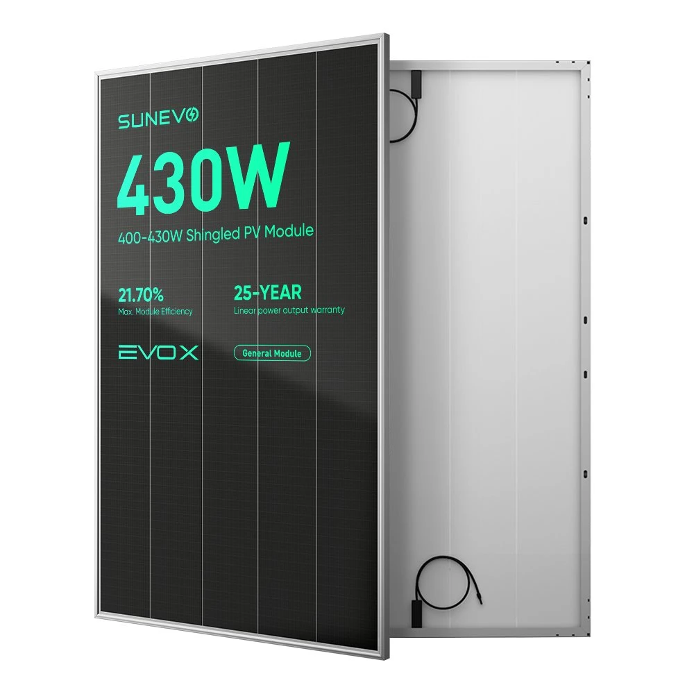 Sunevo Luminous Photovoltaic Panels Shingles 420W 425W 430W Mono Solar Panel Chinaland