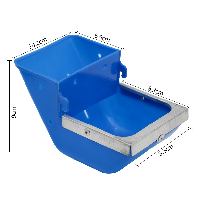 Alimentador automático de alimentos de caja de conejo de acero colgante de plástico