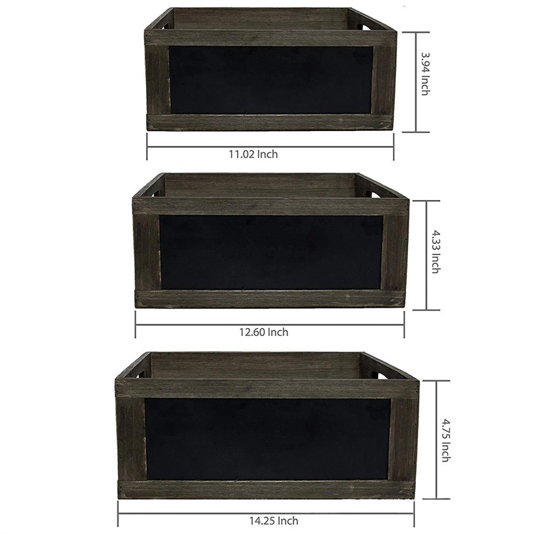 Fabricante de madera de Paulownia madera Caja de almacenamiento de verduras lleva en el cuerpo, de madera Multi-Model Caja de almacenamiento de alimentos