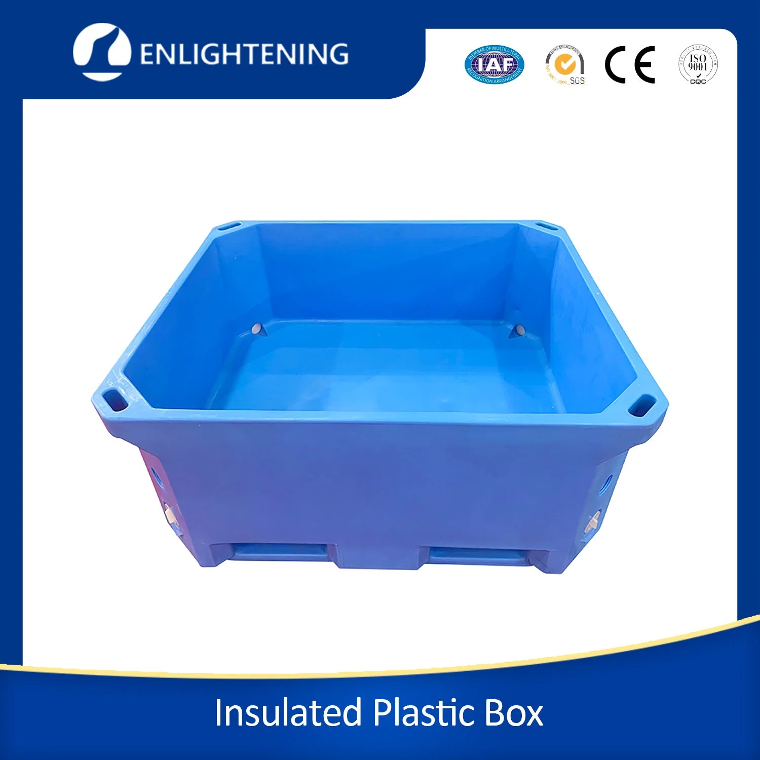 240qt/330qt/480qt/700qt Rotomolded Insulated Fish Processing Container Large Cooler Box Fish Shipping Supplies Cooler Box for Fish