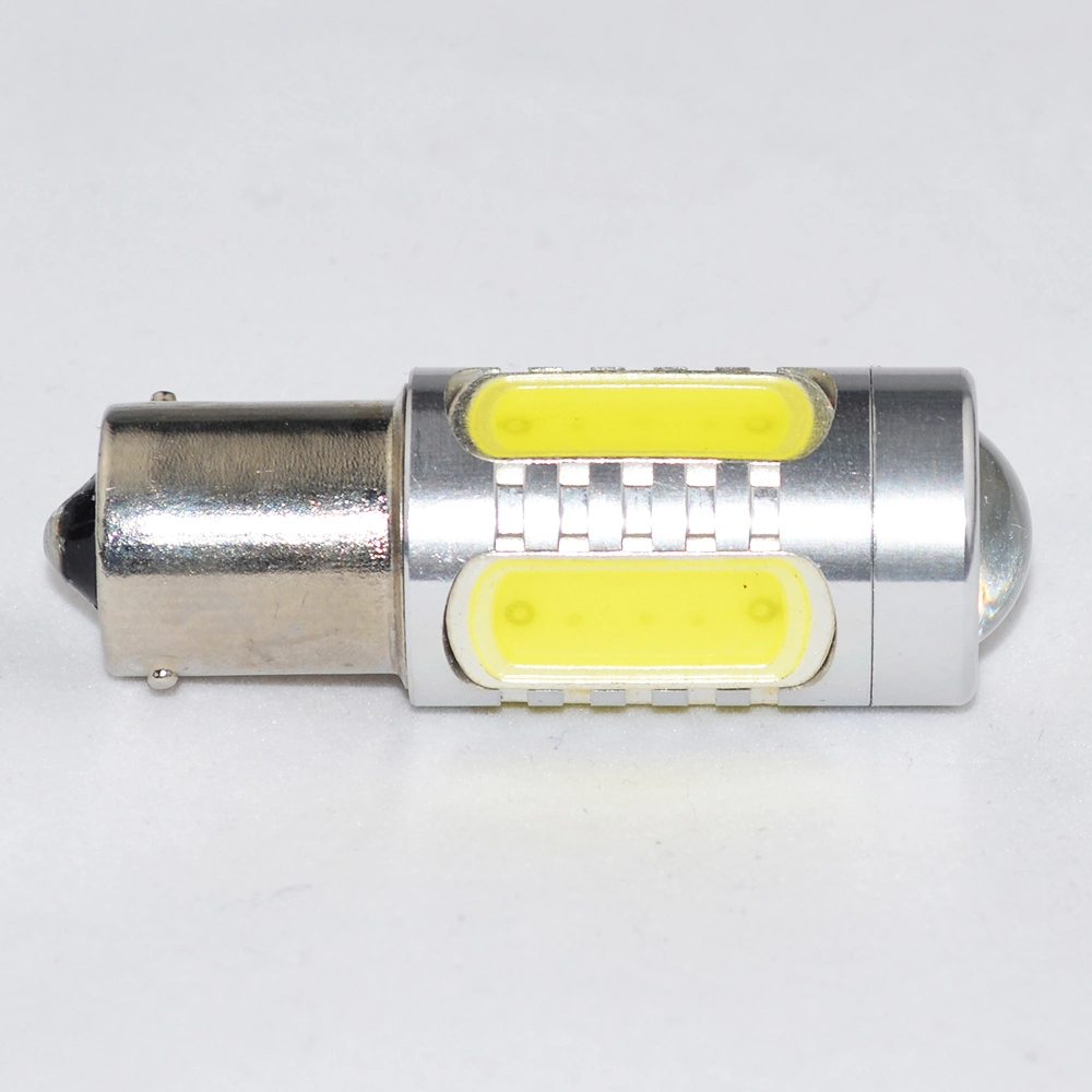 12V DC S25 Rojo Amarillo Alta Potencia 1156 7,5W LED Luz de freno LED de luz trasera P21W Luz de señal de giro de parada Lámpara LED blanca Ba15s