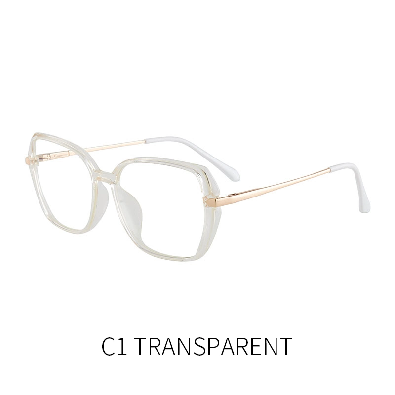 Top Quality Unisex Optical Frame Square Tr90 Eyeglasses Anti-Blue Light Glass Customised Logo