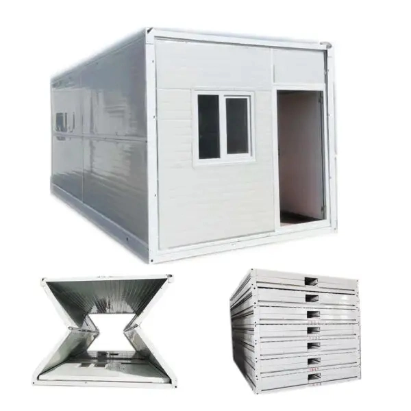 Environmentally Friendly Sandwich Panel Dxh Hebei Folding Modular House Hq40-12sets