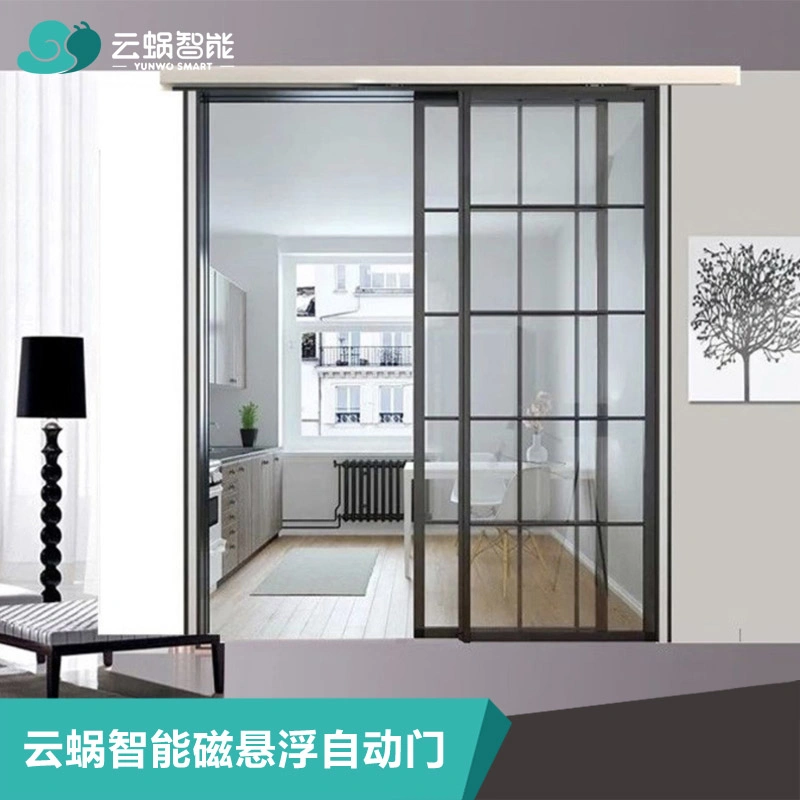 Safety Magnetic Linear Interior Automatic Sliding Double Door