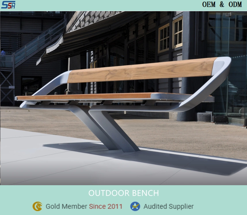 Modern Street Furniture Metal Leisure Garden bancos para venda