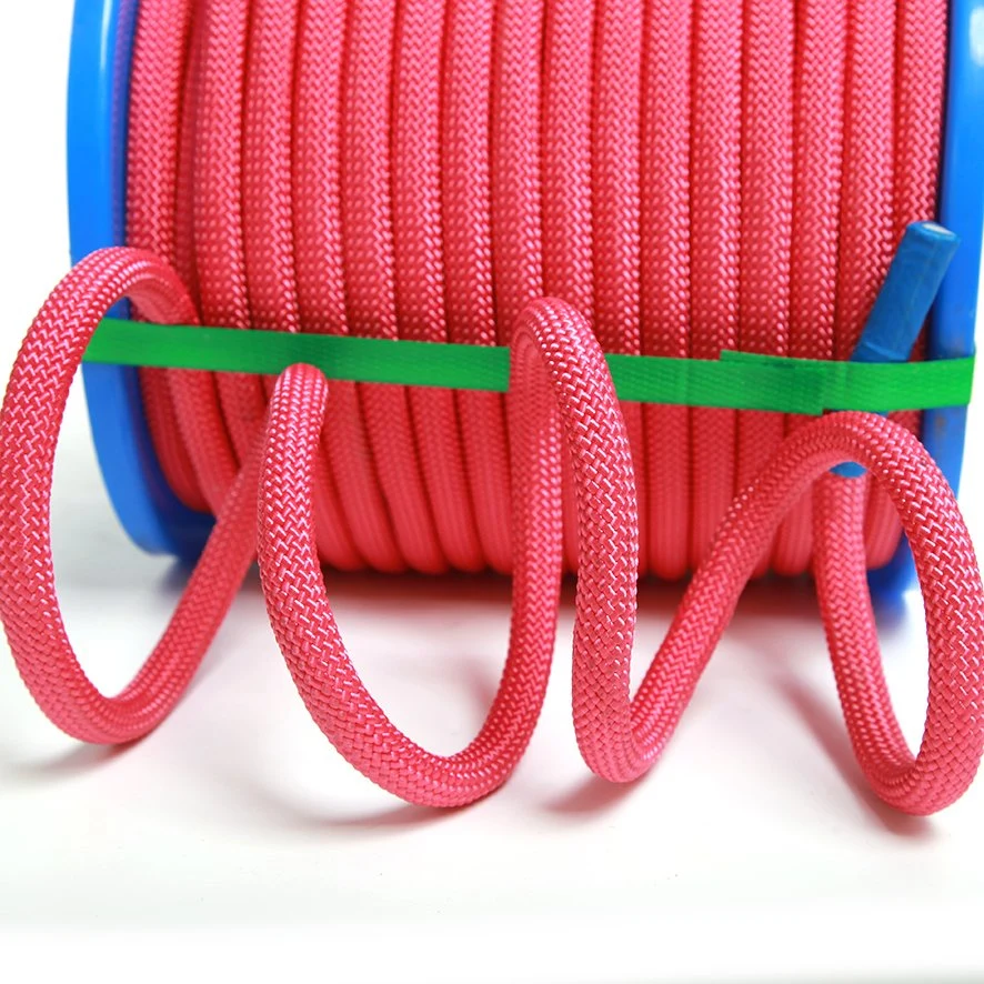 CE Certificate Polyester Nylon 10/12/14mm Fire Rescue Climbing Rope