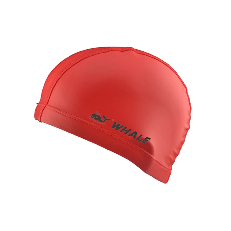 New Design Polyester PU Big Size Swimming Caps Swim Hats