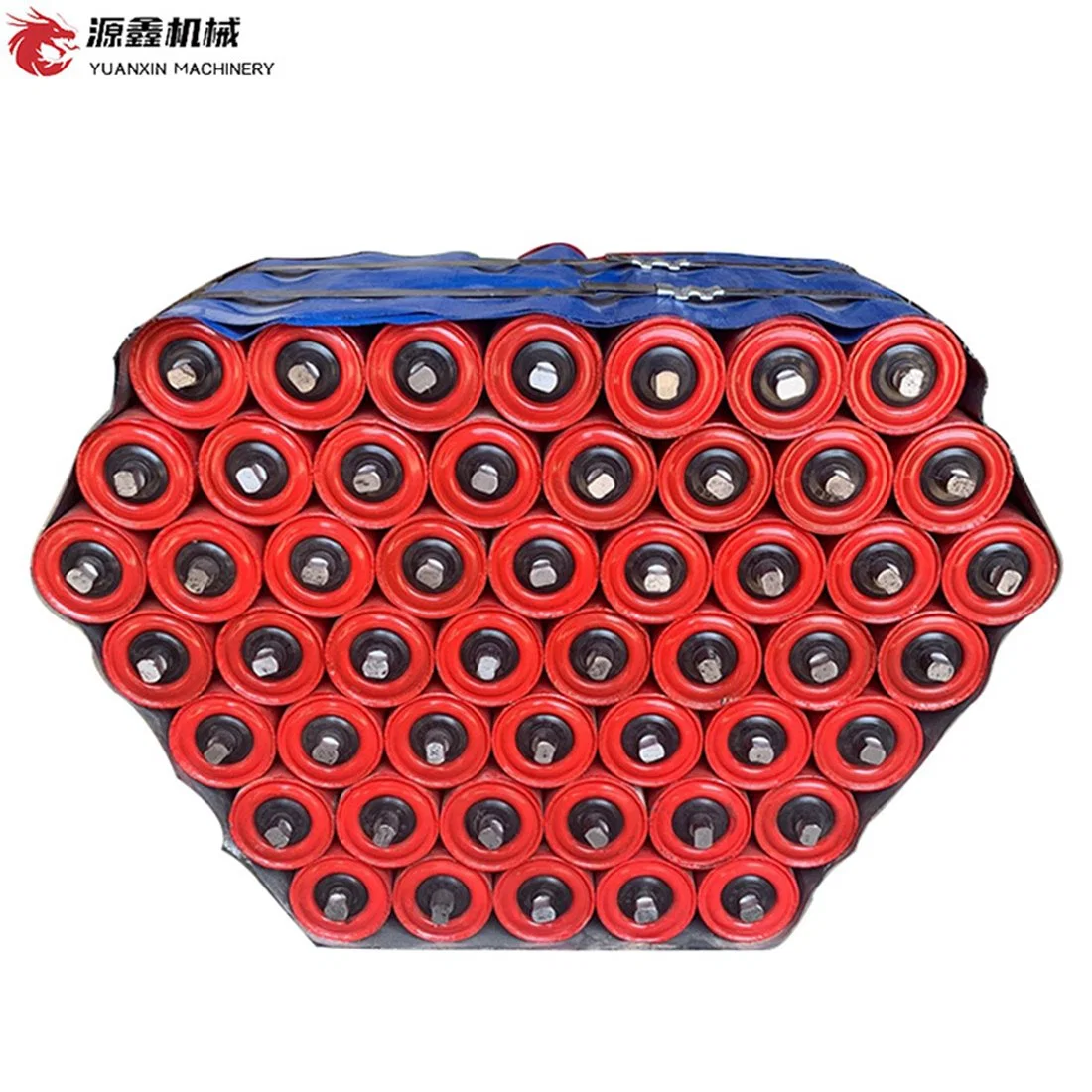 Suspende Rubber Ring Impact Roller for Steel Plant