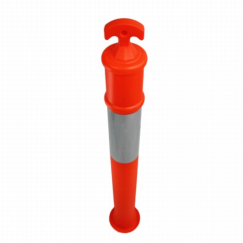 Delineator Post Road Block Flexible Reflective Orange Traffic Barrier Bollard