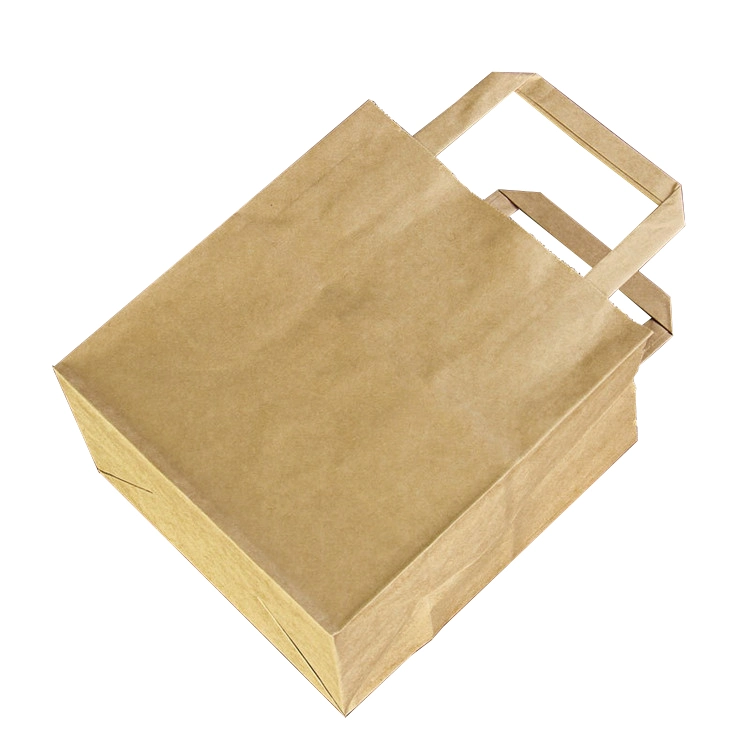 Basic Customization Custom Recycled Printed Promotional Art Shopping Gift Kraft Paper Bags